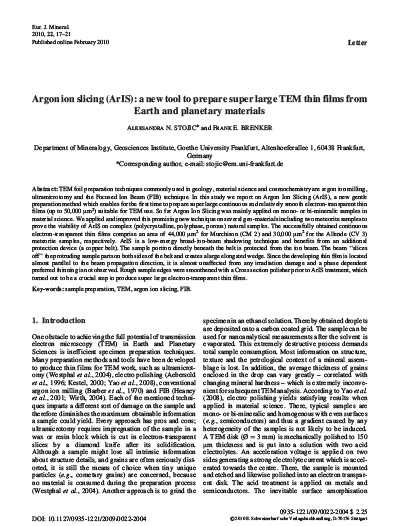 Earth and Planetary Materials